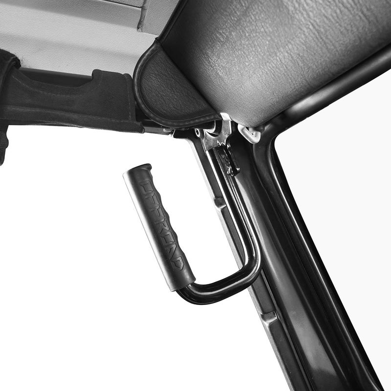 Hooke Road Wrangler TJ Front Grab Handles for 1997-2006 Jeep Wrangler TJ & Unlimited - Steel,Black - Image 3